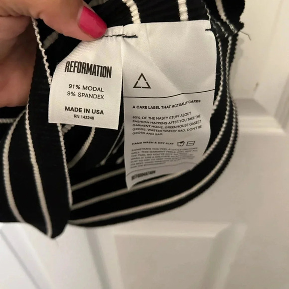 ! Reformation mini Striped Dress xxs - Picture 5 of 6